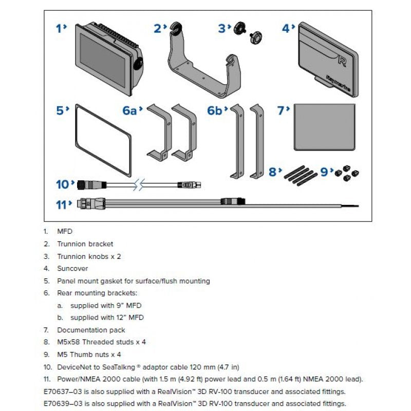 Raymarine Axiom+ 9 MFD Plotter με 9 "Εμφάνιση E70636