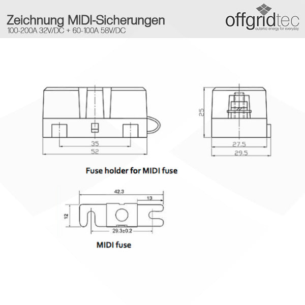 VICTRON MIDI FUSE HORDER SECTER SECARD