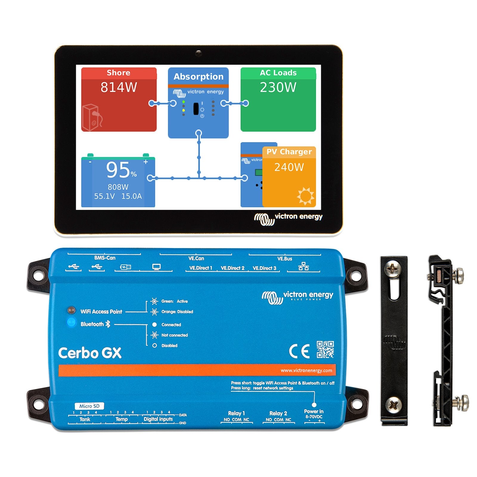 Victron Cerbo GX MK2 system monitoring