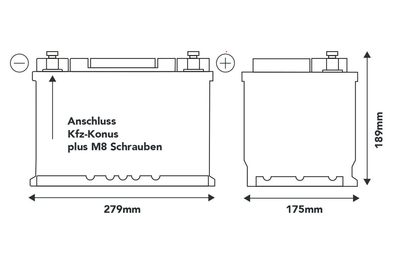 CS 110Ah | 12,8V | 1344Wh | SMART POWER Lithium LiFePO4 Batterie mit Bluetooth 4.0 | integriertem 150A-300A BMS | Heizung