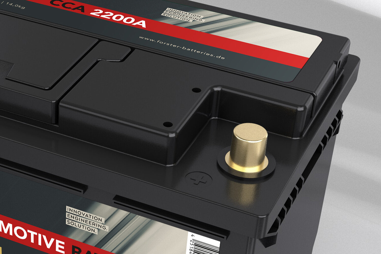 Forster 80AH 12.8V LIFEPO4 Heavy Duty Automotive Lithium Battery 1800a 352 x 174 x 190mm ~ 10.8kg PB-EQ 160AH
