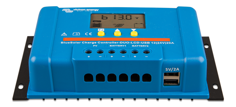 Victron BlueSolar PWM DUO-LCD&USB 12/24V-20A Solarregler