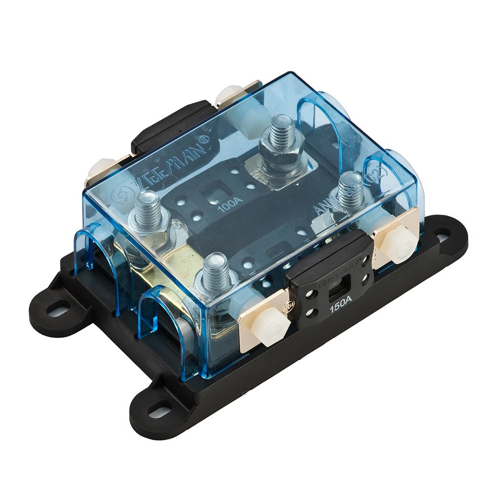 2-way MEGA-Fuse fuse holder with holder for spare fuse