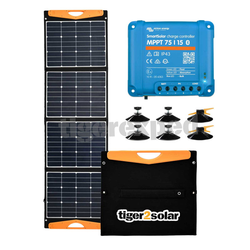 Tigerexped solar bag 160 WP with MPPT loader USB connections + accessories - shadow parker kit big tiger 160/USB
