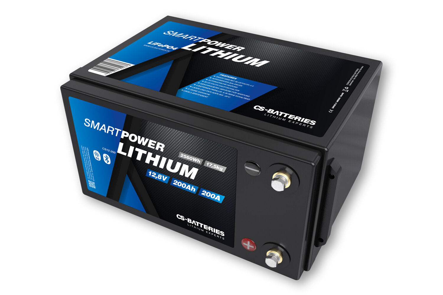 Copy of CS 150AH | 12.8V | 1920wh | Smart Power Lithium Lifepo4 Battery with Bluetooth 4.0 | Integrated 150a-300a BMS | Heating #1