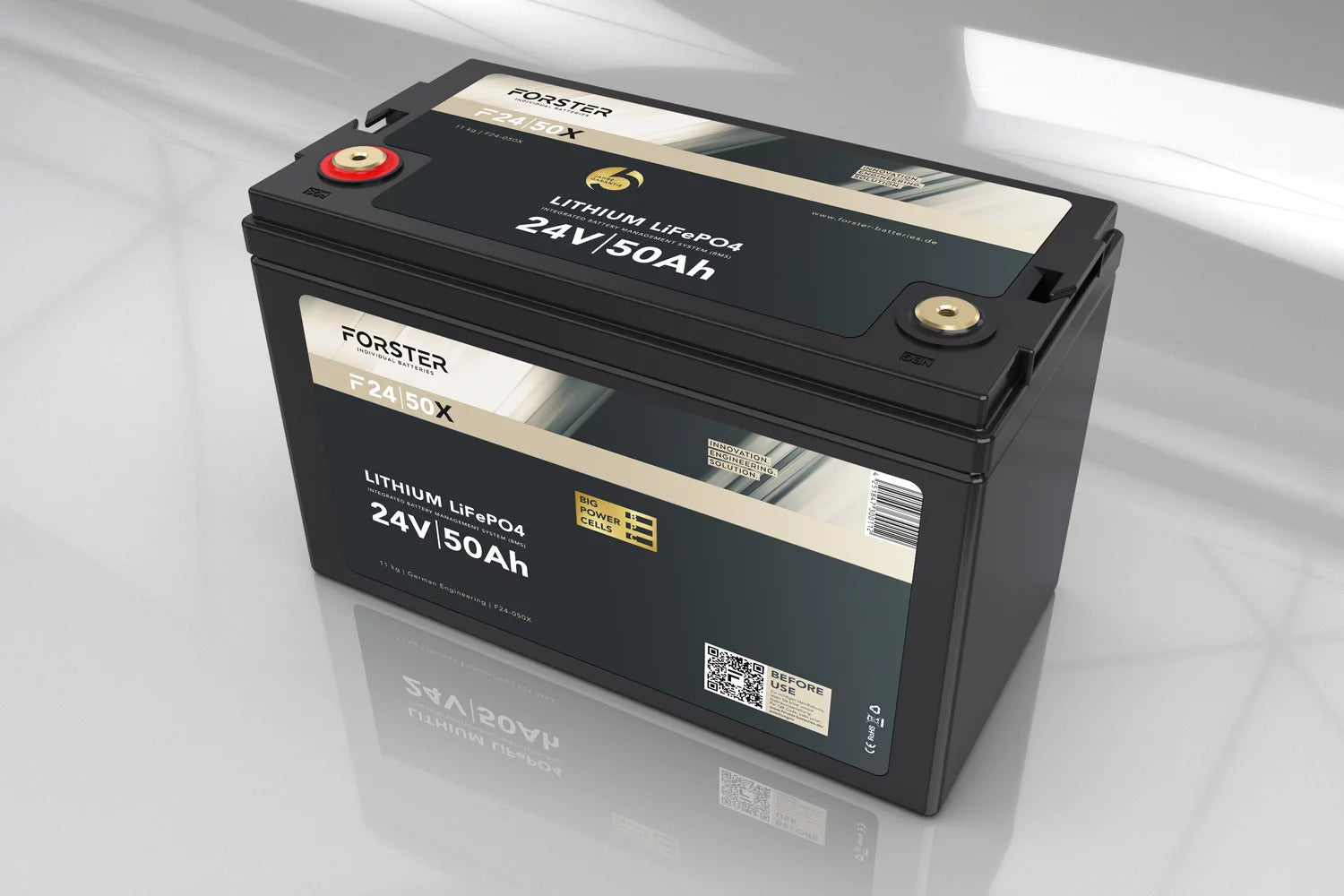 Copy of Forster 25.6V Lithium 50Ah Lifepo4 Premium Battery | 200A BMS 2.0 | 1280Wh | IP67 #1
