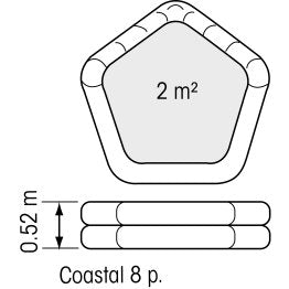 Plastimo Coastel ISO rescue island 6 pers. container
