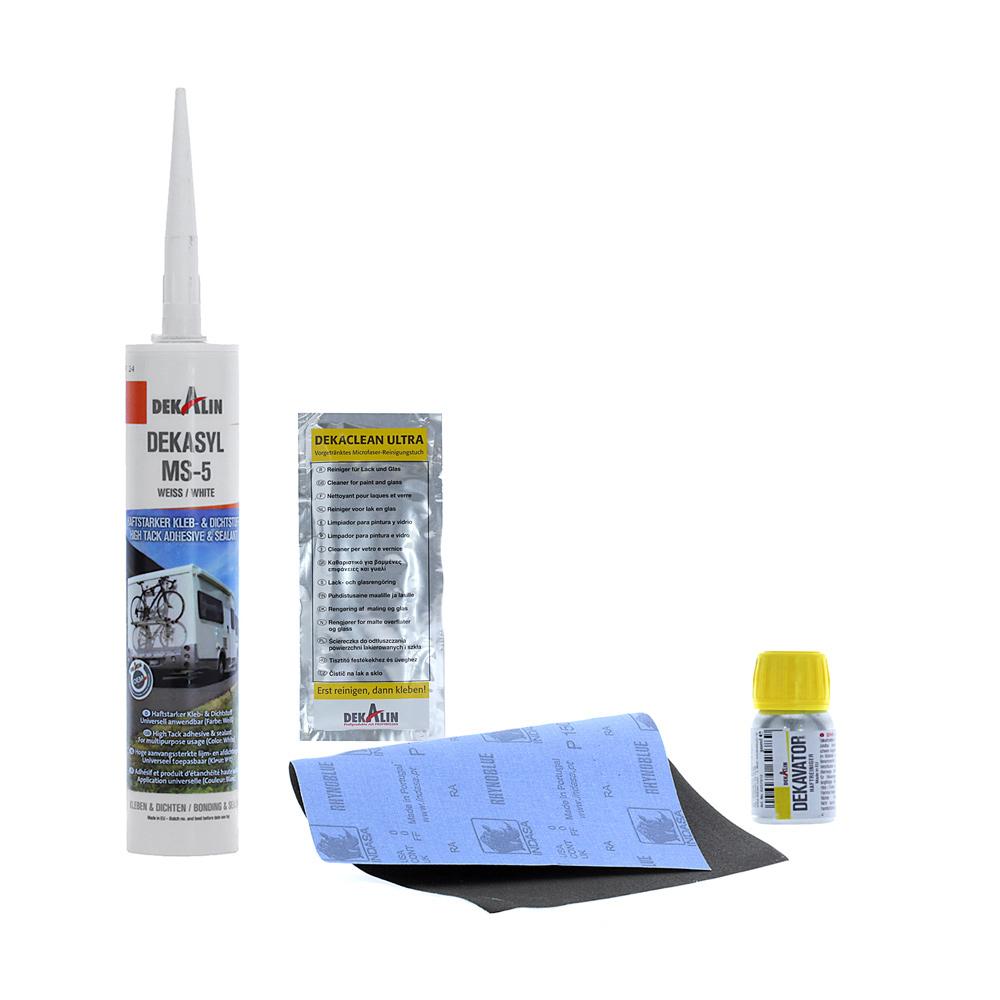 Adhesive set Dekalin DEKAsyl MS-5 - 290 ml - black 