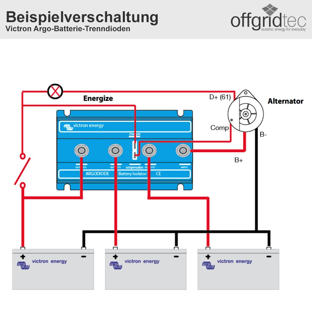 Victron Argodiode 100-3AC 100A 3 battery separator diode 