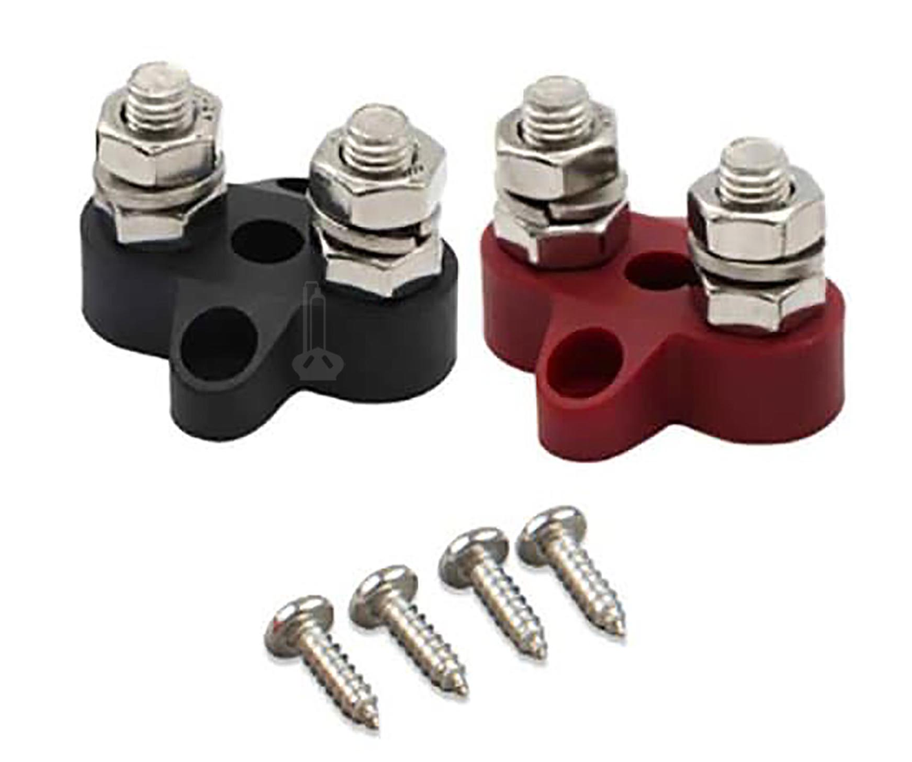 Victron Dual Terminal Stud M8-Linked Set (1 Red/1 Black)