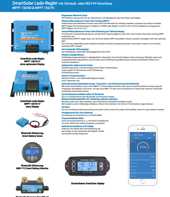 Victron SmartSolar MPPT 150/60-MC4