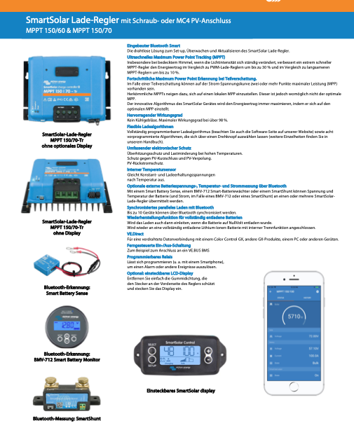 Victron smartsolar MPPT 150/70-TR