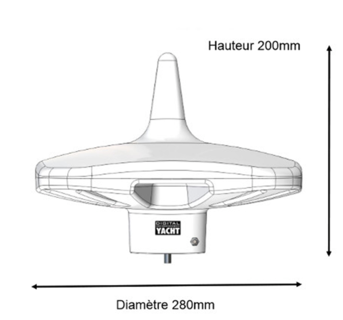 Digital Yacht DTV 100 Marine TV antenna