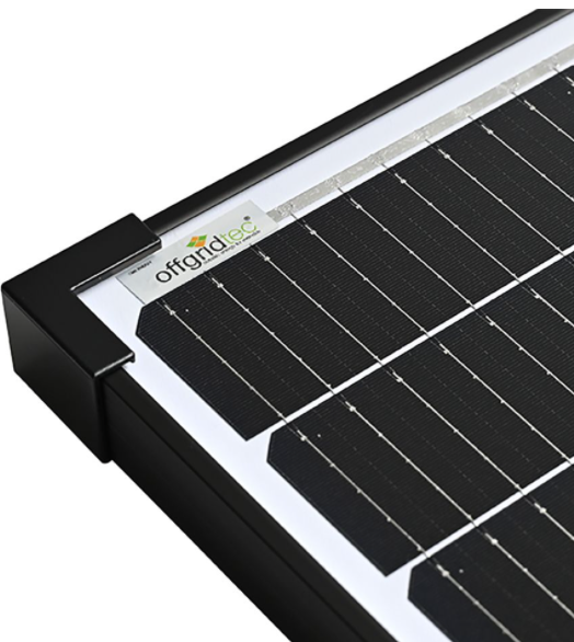 OFFGRIDTEC® MONO 100W V2 Solar Panel 23V Black Frame