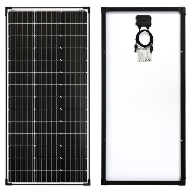 Offgridtec® Mono-150 V2 Solar Panel 23V Black Frame