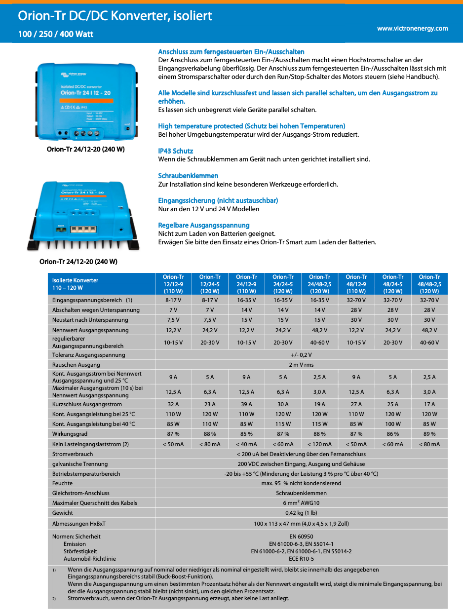 Copy of Victron Orion-Tr 12/12-9a (110W) #1