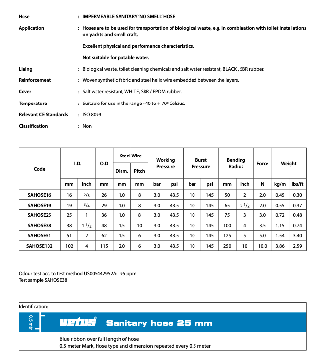 Copy of BukH per fecal hose 38mm Sanipomp®/W, meter goods #1