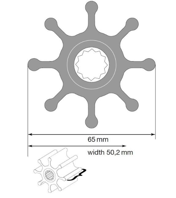 Copy of Johnson F4B-19 impeller pump 24V #1