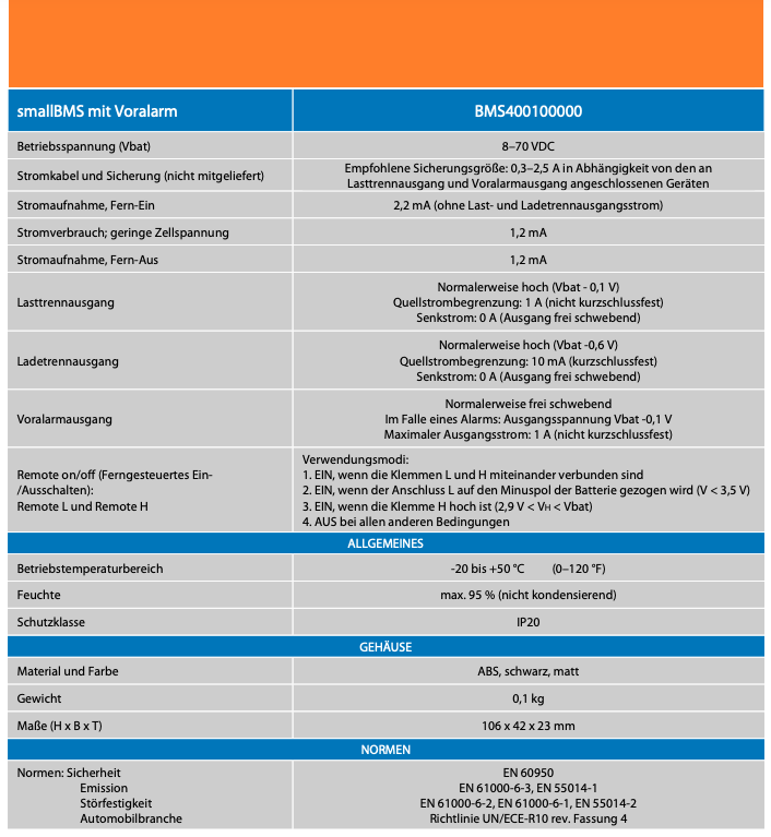 Victron MiniBMS, SmallBMS