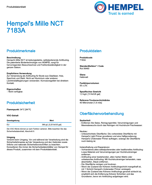 Mille NCT του Hempel