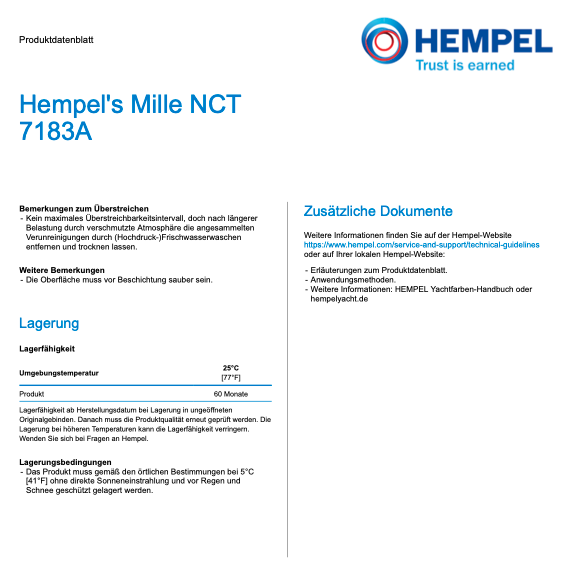 Mille NCT του Hempel