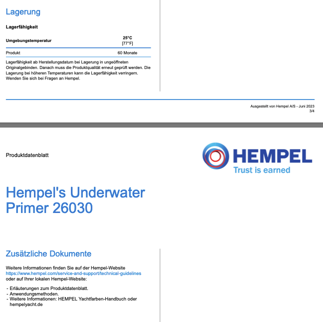 Hempel's Underwater Primer Gray, 2.5l