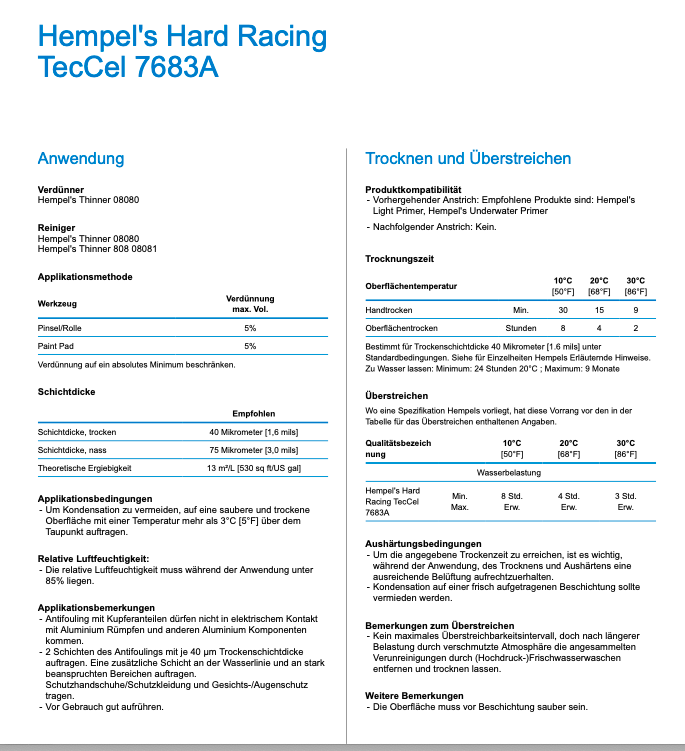 Hempel's Hard Racing Teccel Red 0.75l