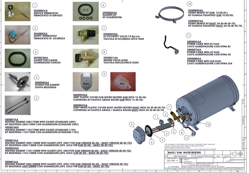 Isotherm Basic 24 Boiler + Mischv. 230V/750W