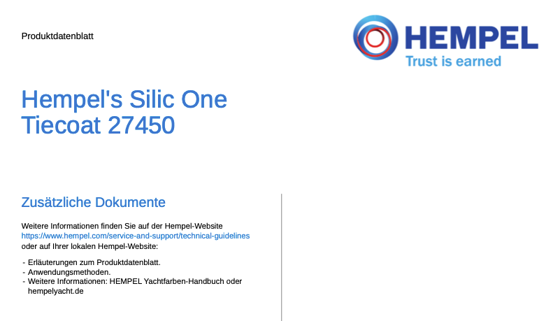 Hempel's Silic One Tiecoat 27450 yellow, 2.5l