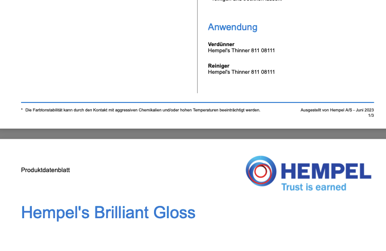 Hempel's Brilliant Gloss 0.75l