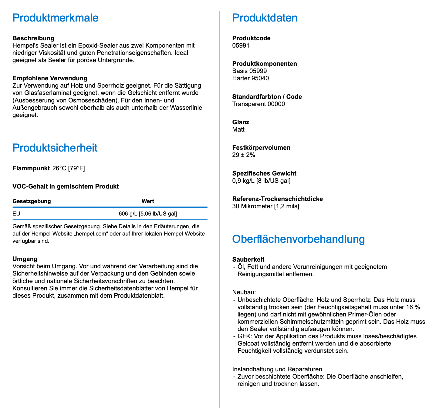 Hempel`s Sealer 0,75l