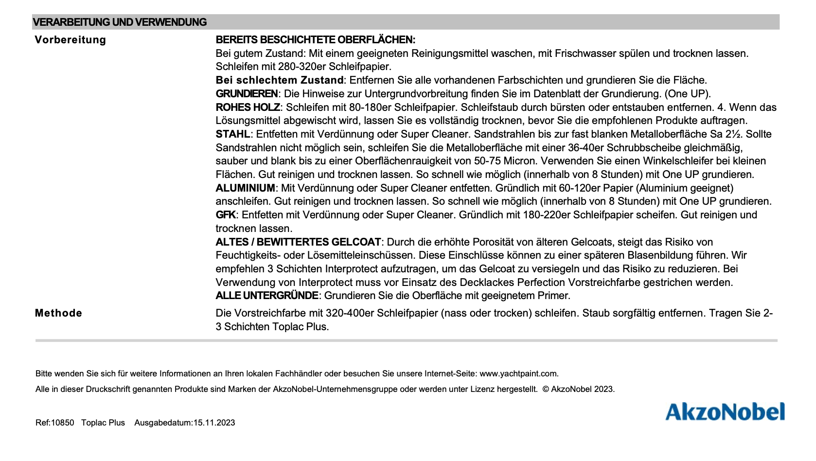 International Toplac Plus Yellow, 0,75l