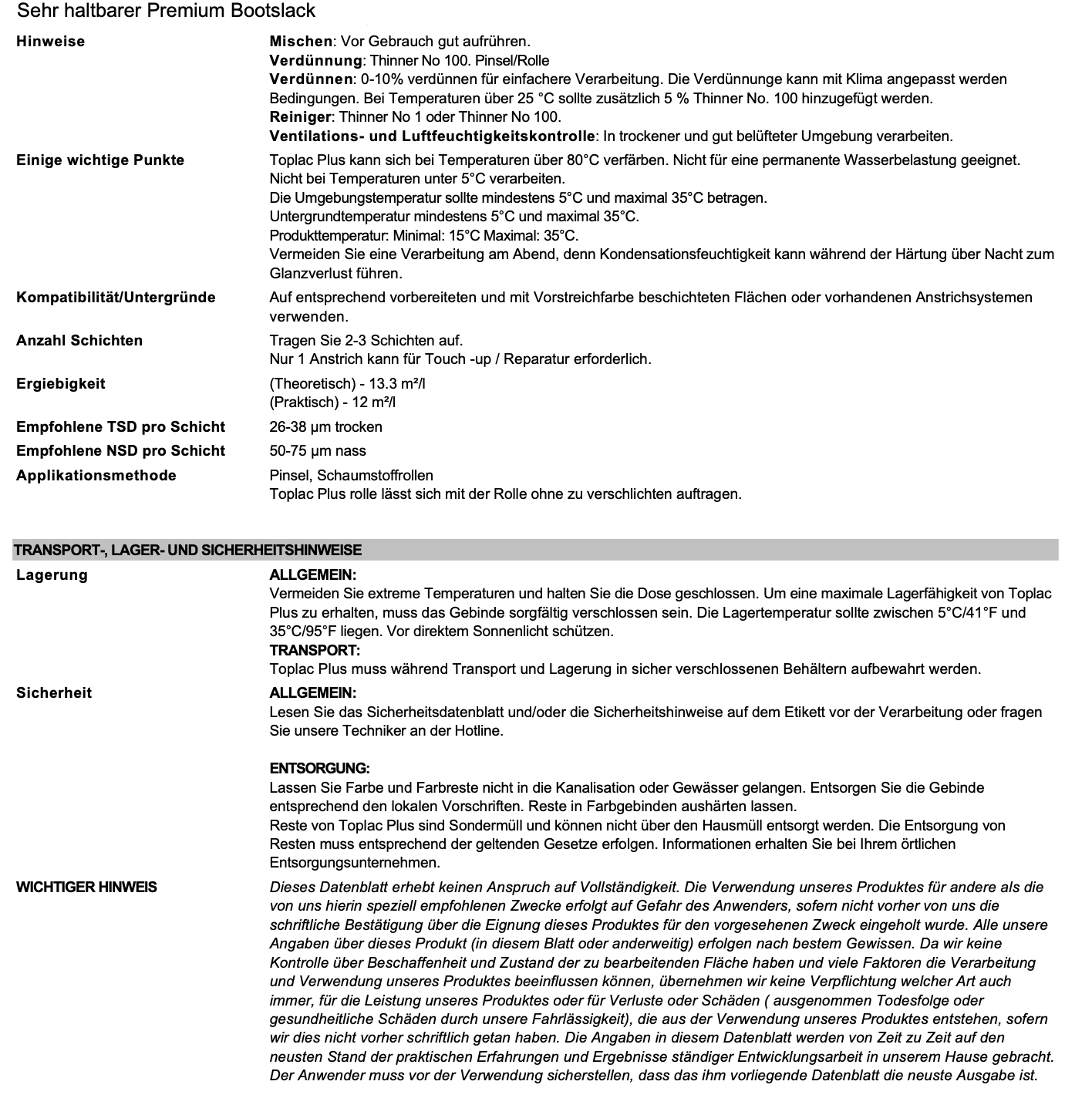 International Toplac Plus Mediterranean White, 2,5l