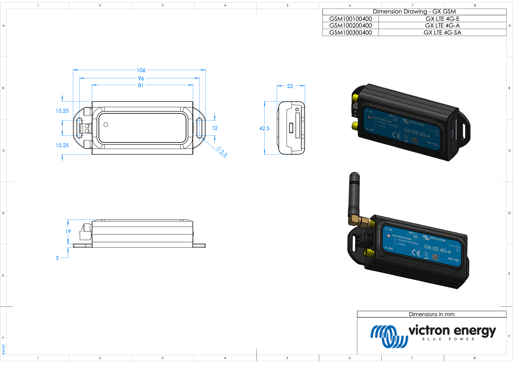 Victron GX LTE 4G-E EU-Version