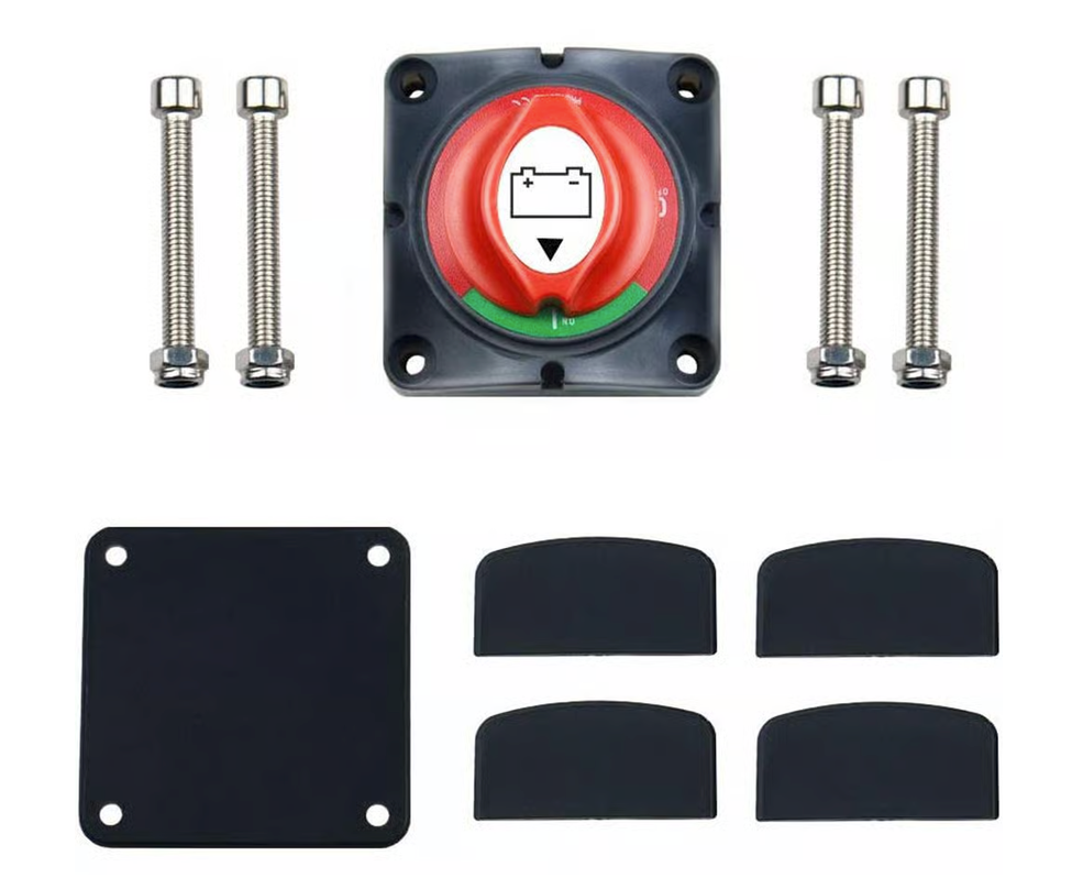 Offgridtec Batterietrennschalter Hauptschalter 12V 24V 48V 275A M10 Schraubanschluss