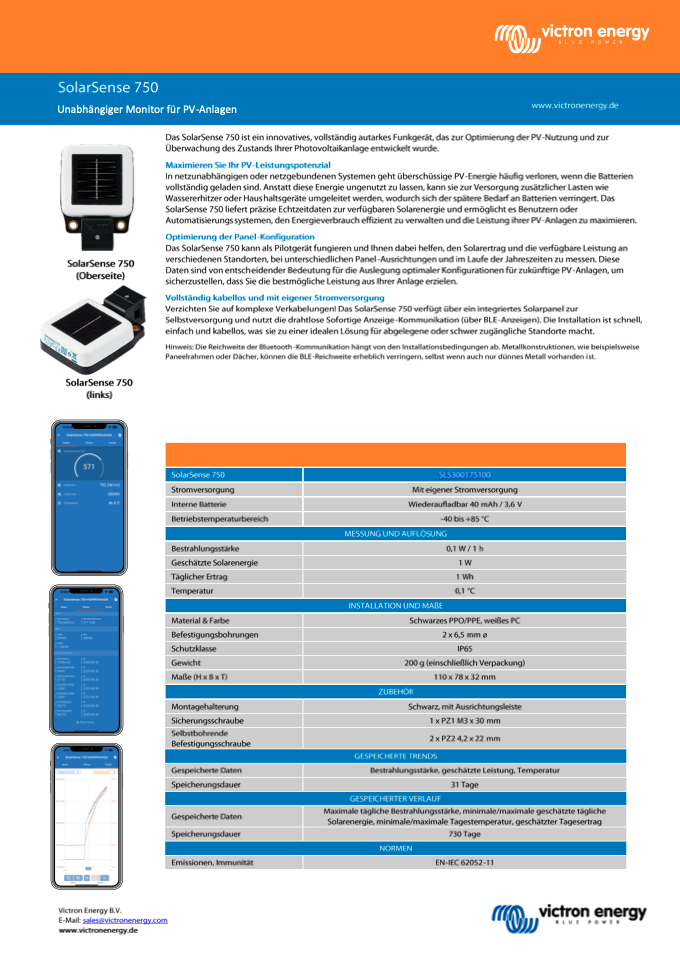 Temperature Sensor Quattro for Multiplus and GX Device