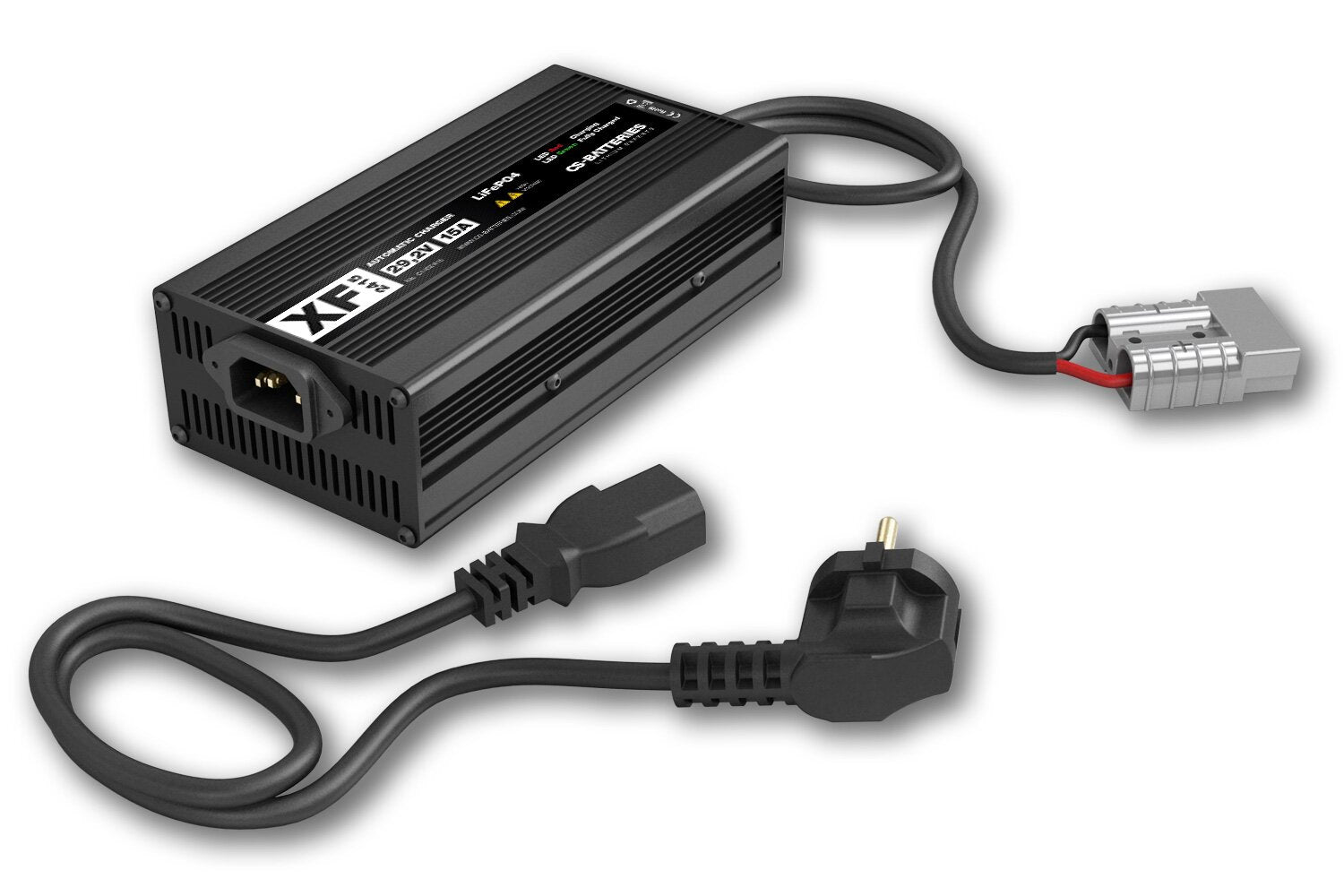 CS-ELECTRONIC XF2415 Automatik LiFePO4 24V/15A Ladegerät im Metallgehäuse -480W-