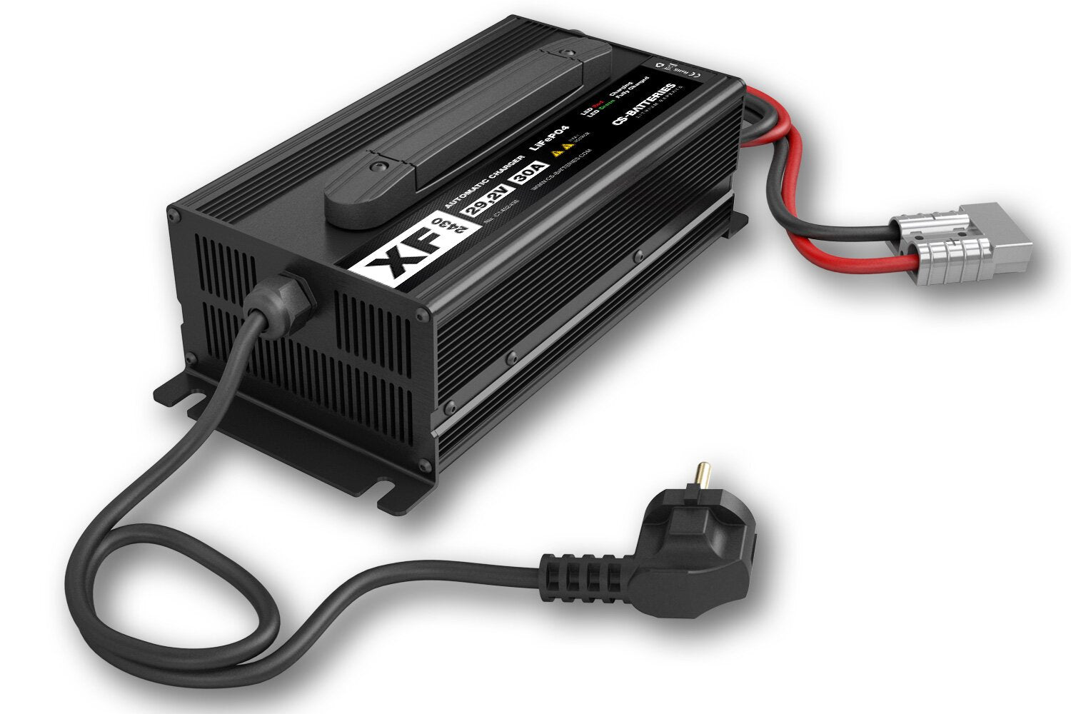 CS-ELECTRONIC XF2430 Automatik LiFePO4 24V/30A Ladegerät im Metallgehäuse -880W-