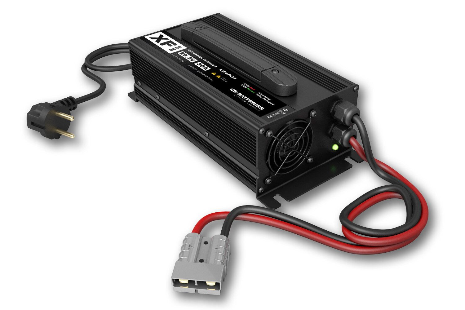 CS-Electronic XF2430 automatic LIFEPO4 24V/30A charger in the metal housing -880W-