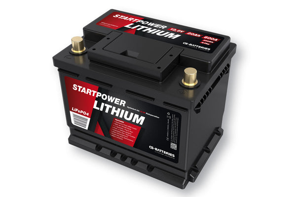 CS Lithium LiFePo4 Auto Starter Batterie 12,8V | 20Ah | 600A(EN) | Multi-Connect BMS inside