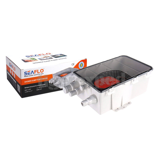 Seaflo Duschwannenpumpe 12V, 600gph / 38l/min