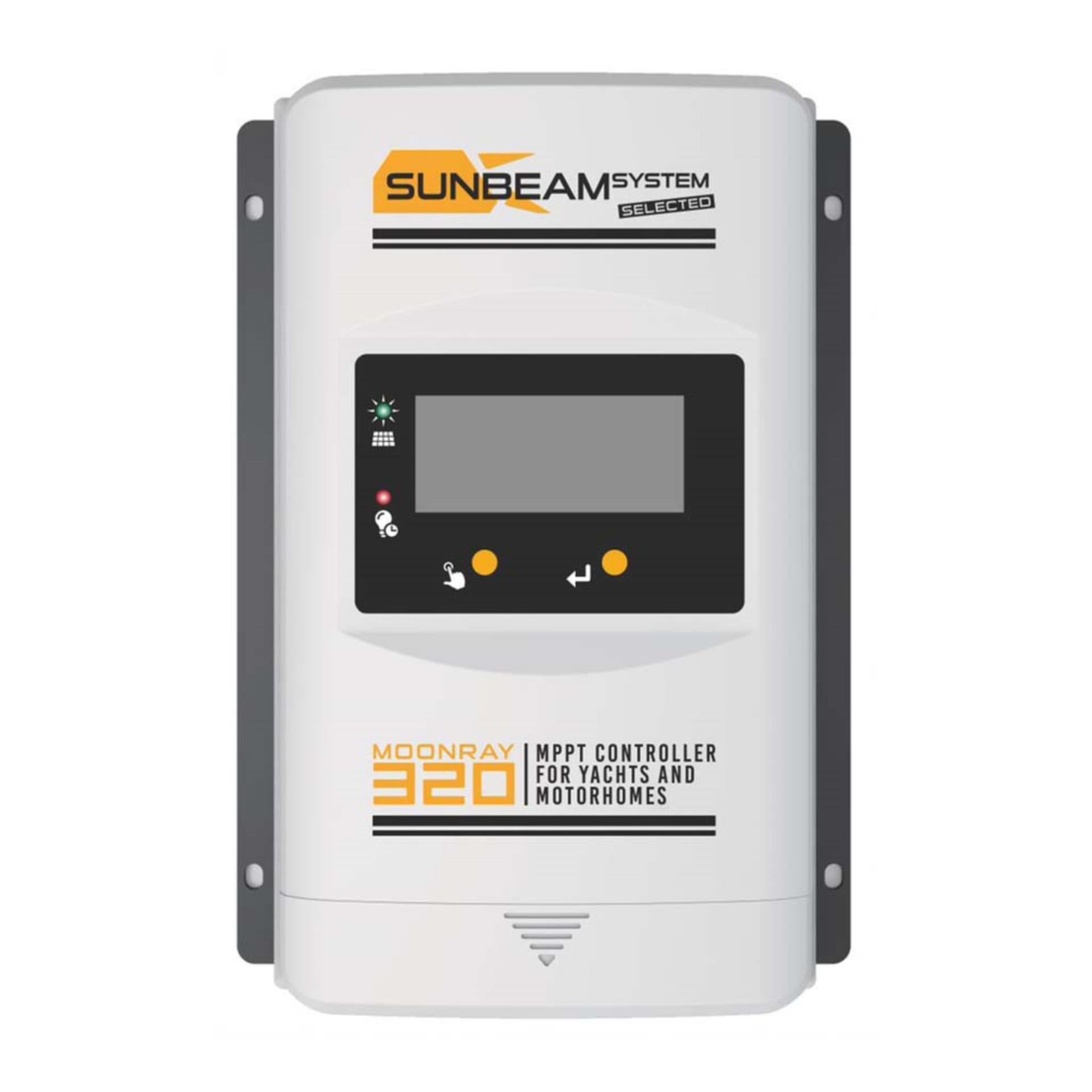 Sunbeam Moonray 320 mppt controller to Pmax. 320W (12V) / 640 W (24V)