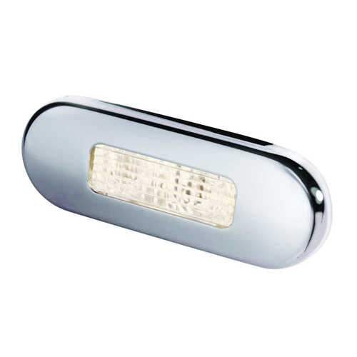 Hella LED step lamp white polished polished
