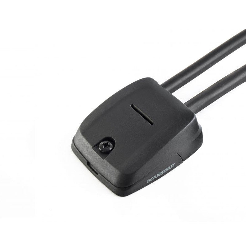 Scan strut Horizontal cable passage double, black, 5-6 mm cable