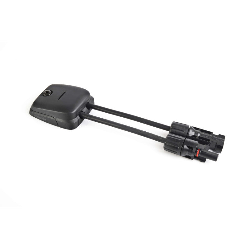 Scan strut Horizontal cable passage double, black, 5-6 mm cable
