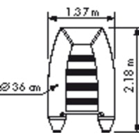 Plastimo Schlauchboot Raid II P220SH grau