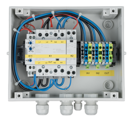 Victron VE transfer switch 10kVA, single phase 200-250V AC