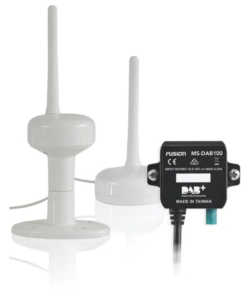 Fusion MS-DAB100A DAB module with and without antenna