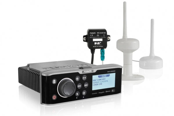 Fusion MS-DAB100A DAB module with and without antenna