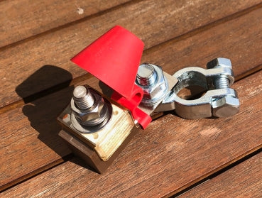 Blue Sea battery pole clamp - negative with screw M10